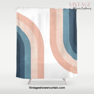 70s Rainbow Shower Curtain Offical Vintage Shower Curtain Merch