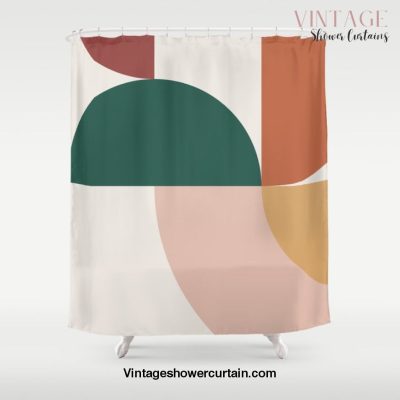 Abstract Geometric 12 Shower Curtain Offical Vintage Shower Curtain Merch