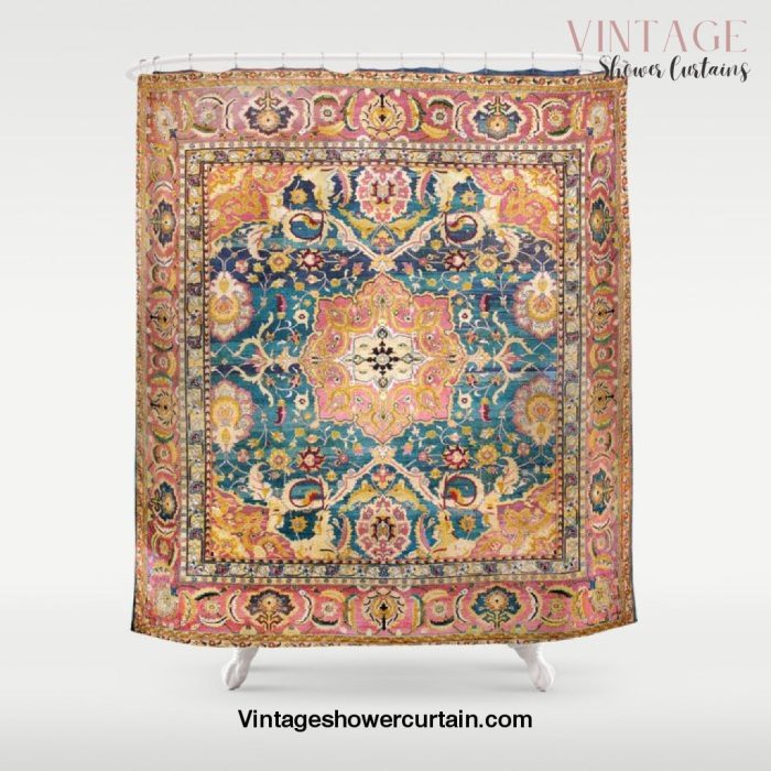 Amritsar Punjab North Indian Rug Print Shower Curtain Offical Vintage Shower Curtain Merch