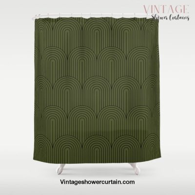 Art Deco Arch Pattern VIII Shower Curtain Offical Vintage Shower Curtain Merch