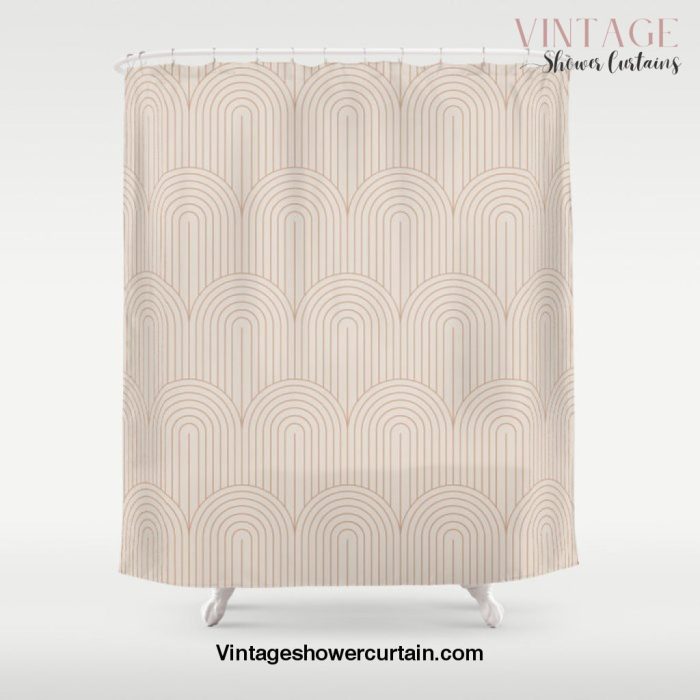 Art Deco Arch Pattern XIV Shower Curtain Offical Vintage Shower Curtain Merch