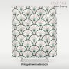 Art Deco Fan Shower Curtain Offical Vintage Shower Curtain Merch