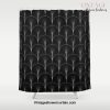 Art Deco Midnight Pattern Black White Grey Shower Curtain Offical Vintage Shower Curtain Merch