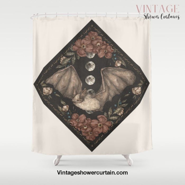 Bat Shower Curtain Offical Vintage Shower Curtain Merch