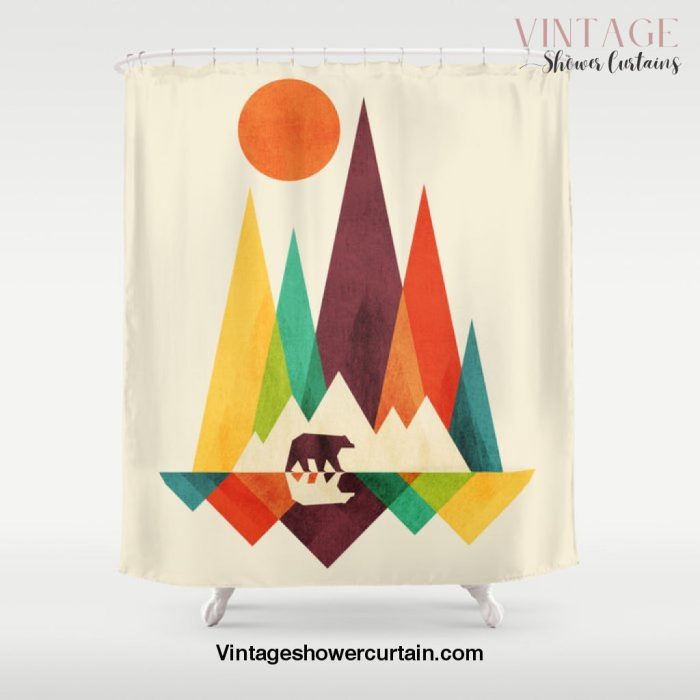 Bear In Whimsical Wild Shower Curtain Offical Vintage Shower Curtain Merch