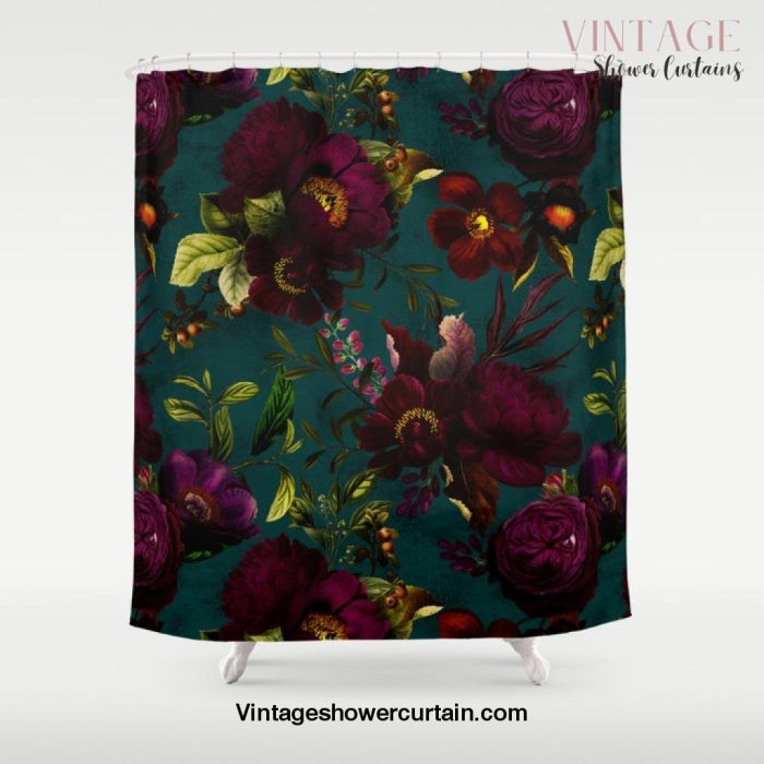 Before Midnight Vintage Flowers Garden Shower Curtain Offical Vintage Shower Curtain Merch