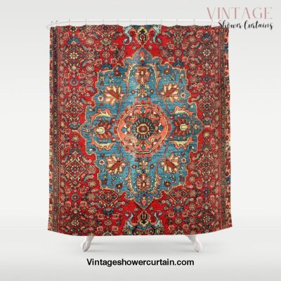 Bidjar Antique Kurdish Northwest Persian Rug Print Shower Curtain Offical Vintage Shower Curtain Merch