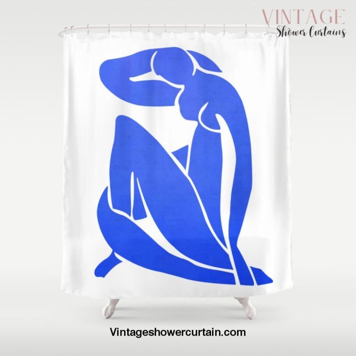 BLUE MATISSE CUT OUT Shower Curtain Offical Vintage Shower Curtain Merch