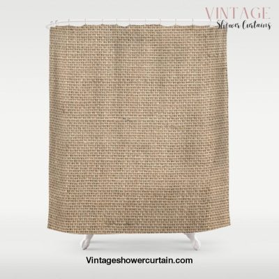 Burlap Texture Shower Curtain Offical Vintage Shower Curtain Merch