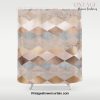 Copper and Blush Rose Gold Marble Argyle Shower Curtain Offical Vintage Shower Curtain Merch