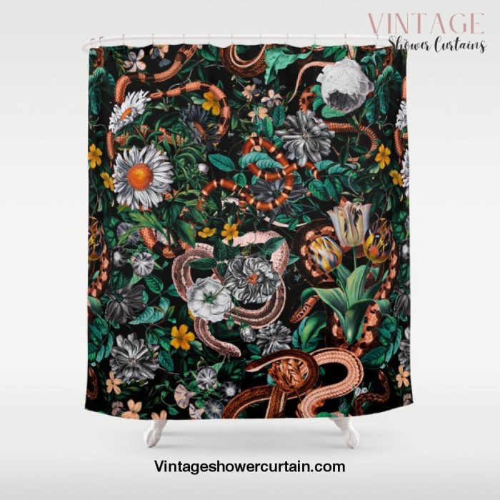 Dangers in the Forest V Shower Curtain Offical Vintage Shower Curtain Merch