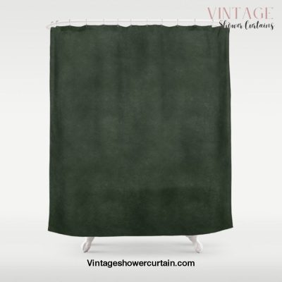 Dark green distressed vintage antique exclusive look solid color Shower Curtain Offical Vintage Shower Curtain Merch