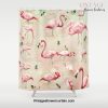 Flamingos Vintage Pink Shower Curtain Offical Vintage Shower Curtain Merch