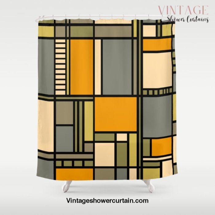 Frank Lloyd Wright Inspired Art Shower Curtain Offical Vintage Shower Curtain Merch