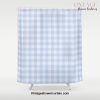 Gingham Pattern - Blue Shower Curtain Offical Vintage Shower Curtain Merch