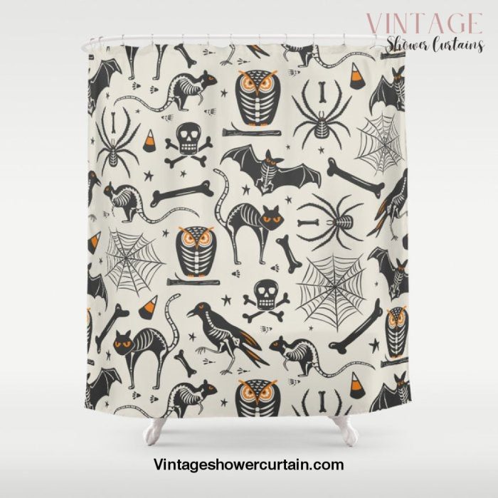 Halloween X-Ray Shower Curtain Offical Vintage Shower Curtain Merch