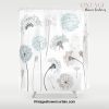 Hand drawn vector dandelions in rustic style Shower Curtain Offical Vintage Shower Curtain Merch