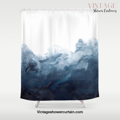 Indigo Depths No. 2 Shower Curtain Offical Vintage Shower Curtain Merch