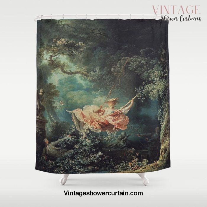 Jean-Honore Fragonard's The Swing Shower Curtain Offical Vintage Shower Curtain Merch