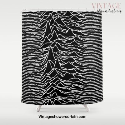 Joy Division - Unknown Pleasures Shower Curtain Offical Vintage Shower Curtain Merch