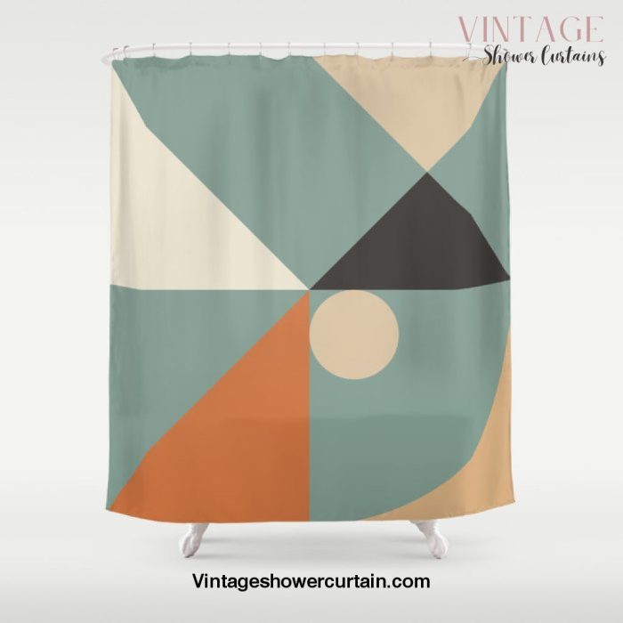 Mid Century 08C Shower Curtain Offical Vintage Shower Curtain Merch