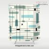 Mid Century Art Bauhaus Style Shower Curtain Offical Vintage Shower Curtain Merch