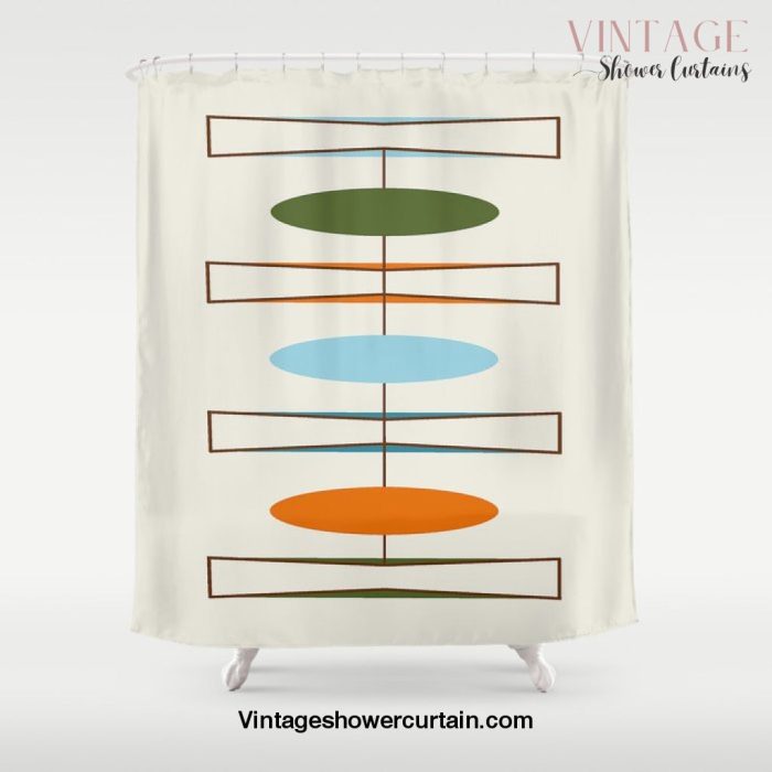 Mid-Century Modern Art 1.2 Shower Curtain Offical Vintage Shower Curtain Merch