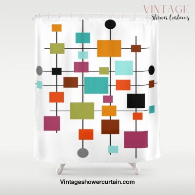 Mid-Century Modern Art 1.3.1 Shower Curtain Offical Vintage Shower Curtain Merch