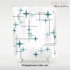 Mid Century Modern Stars (Teal) Shower Curtain Offical Vintage Shower Curtain Merch