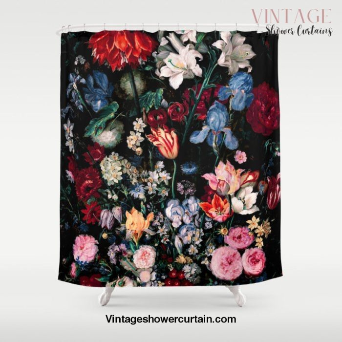 Midnight Garden XVII Shower Curtain Offical Vintage Shower Curtain Merch