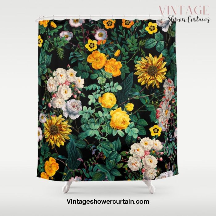 Midnight Garden XX Shower Curtain Offical Vintage Shower Curtain Merch