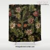 Midnight Summer Sepia Exotic Passiflora Flowers Garden Shower Curtain Offical Vintage Shower Curtain Merch