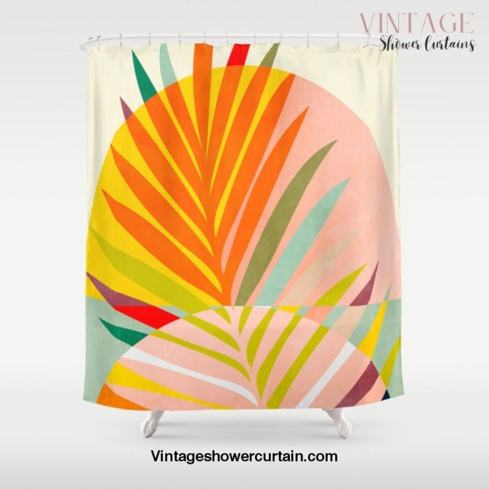 minimal leaf tropical spring Shower Curtain Offical Vintage Shower Curtain Merch