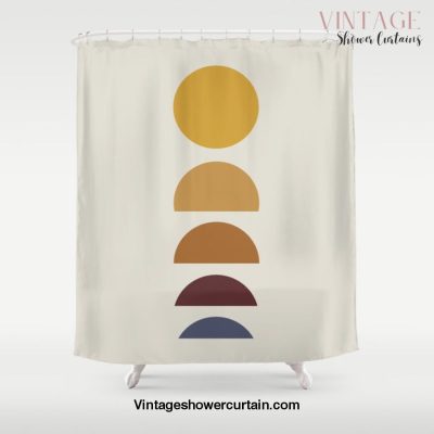 Minimal Sunrise / Sunset Shower Curtain Offical Vintage Shower Curtain Merch