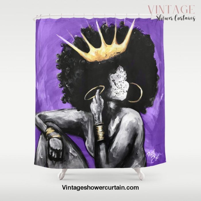 Naturally Queen VI PURPLE Shower Curtain Offical Vintage Shower Curtain Merch