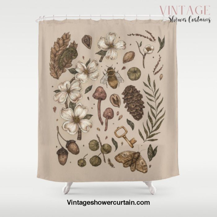 Nature Walks (Light Background) Shower Curtain Offical Vintage Shower Curtain Merch