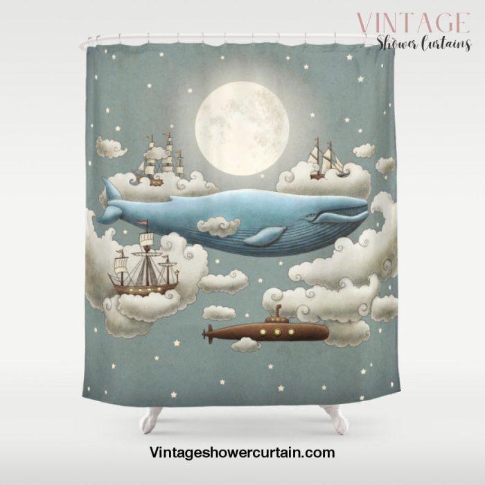 Ocean Meets Sky Shower Curtain Offical Vintage Shower Curtain Merch