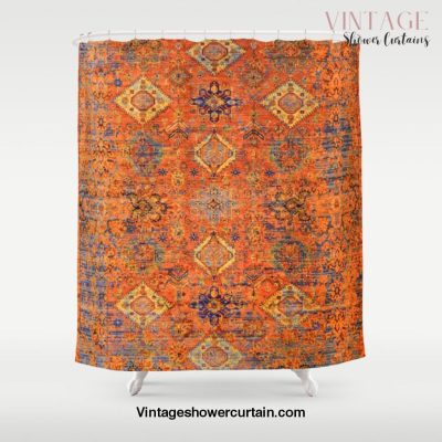 Oriental Vitange Moroccan Rug Design Shower Curtain Offical Vintage Shower Curtain Merch