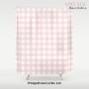 Pastel pink gingham pattern Shower Curtain Offical Vintage Shower Curtain Merch