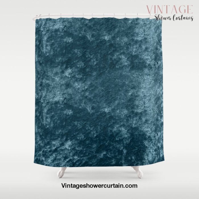 Peacock teal velvet Shower Curtain Offical Vintage Shower Curtain Merch