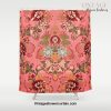 Pink Baroque Decoration vintage illustration pattern Shower Curtain Offical Vintage Shower Curtain Merch