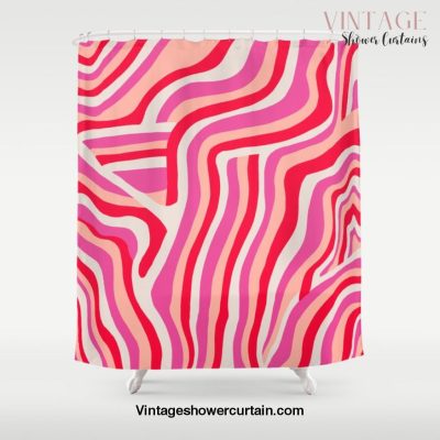 pink zebra stripes Shower Curtain Offical Vintage Shower Curtain Merch