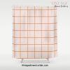 Retro Orange Checks Shower Curtain Offical Vintage Shower Curtain Merch