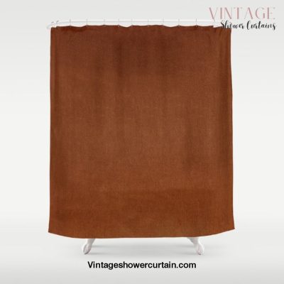 Rust Orange Velvet Textu Shower Curtain Offical Vintage Shower Curtain Merch