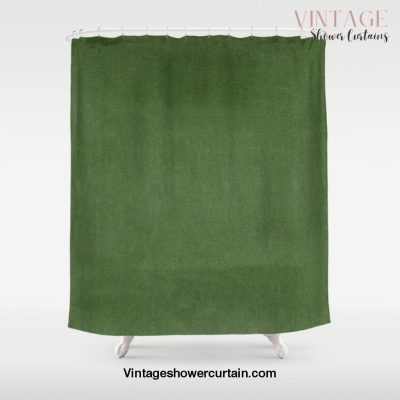 Sage Green Velvet texture Shower Curtain Offical Vintage Shower Curtain Merch