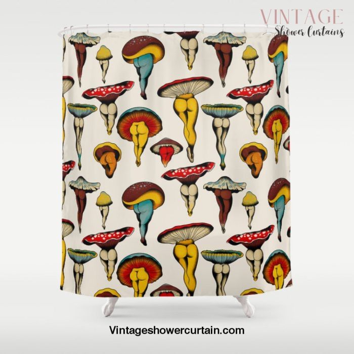 Sexy mushrooms Shower Curtain Offical Vintage Shower Curtain Merch