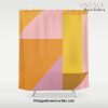 Shapes in Vintage Modern Pink, Orange, Yellow, and Lavender Shower Curtain Offical Vintage Shower Curtain Merch