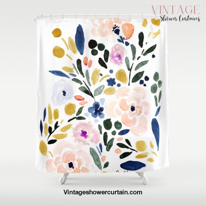 Sierra Floral Shower Curtain Offical Vintage Shower Curtain Merch