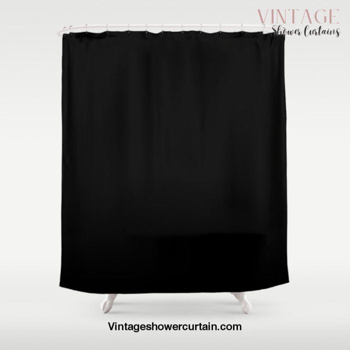 Simply Midnight Black Shower Curtain Offical Vintage Shower Curtain Merch