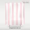 Simply Vertical Stripes Flamingo Pink on White Shower Curtain Offical Vintage Shower Curtain Merch